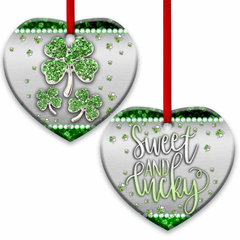 Patrick's Day Jewelry Clover Sweet And Lucky - Heart Ornament - Owl Ohh - Owl Ohh