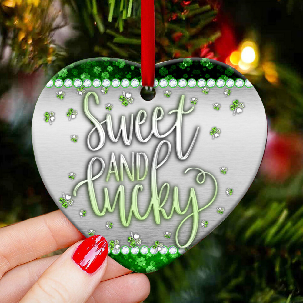 Patrick's Day Jewelry Clover Sweet And Lucky - Heart Ornament - Owl Ohh - Owl Ohh