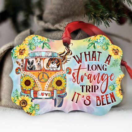 Hippie What A Long Strange Trip Its Been - Horizontal Ornament - Owl Ohh - Owl Ohh