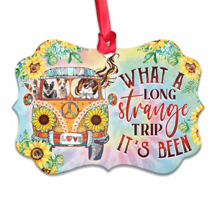 Hippie What A Long Strange Trip Its Been - Horizontal Ornament - Owl Ohh - Owl Ohh