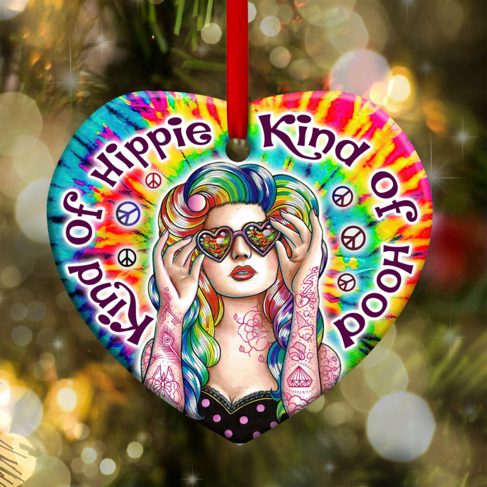 Hippie Kind Of Hippie Kind Of Hood - Heart Ornament - Owl Ohh - Owl Ohh