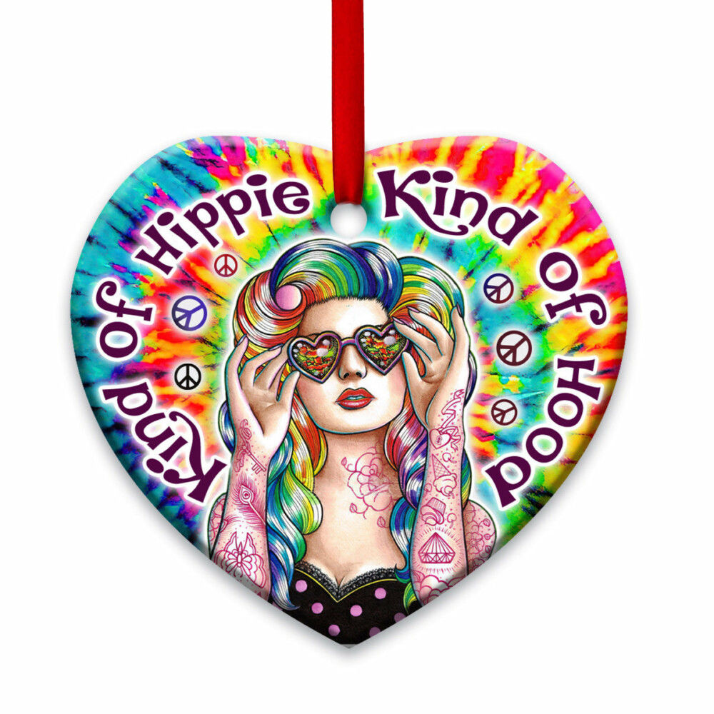 Hippie Kind Of Hippie Kind Of Hood - Heart Ornament - Owl Ohh - Owl Ohh