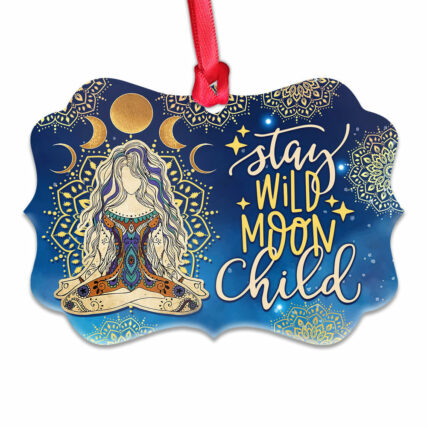 Hippie Stay Wild Moon Child - Horizontal Ornament - Owl Ohh - Owl Ohh