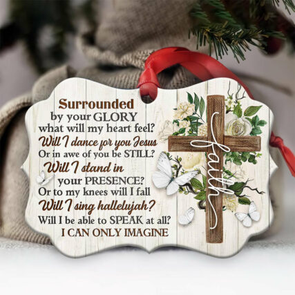 God Faith Surrounded By Your Glory - Horizontal Ornament - Owl Ohh - Owl Ohh