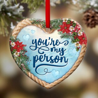 Turtle Husband You Are My Person - Heart Ornament - Owl Ohh - Owl Ohh