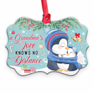 Penguins A Grandmas Love Knows No Distance - Horizontal Ornament - Owl Ohh - Owl Ohh