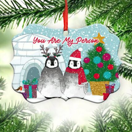 Penguin You Are My Person - Horizontal Ornament - Owl Ohh - Owl Ohh