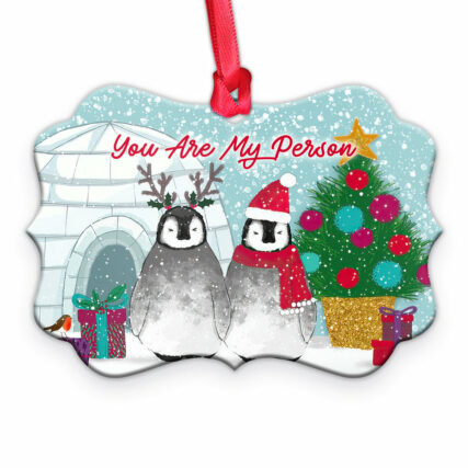 Penguin You Are My Person - Horizontal Ornament - Owl Ohh - Owl Ohh