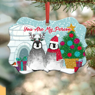 Penguin You Are My Person - Horizontal Ornament - Owl Ohh - Owl Ohh