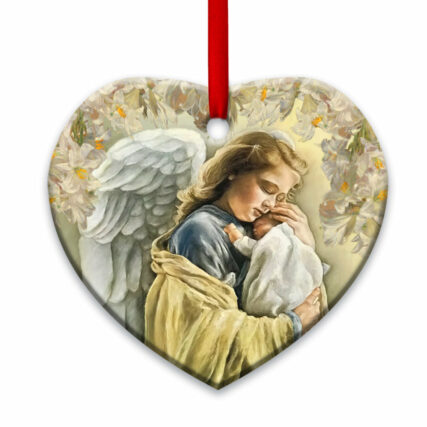 Angel Floral So Warmth - Heart Ornament - Owl Ohh - Owl Ohh