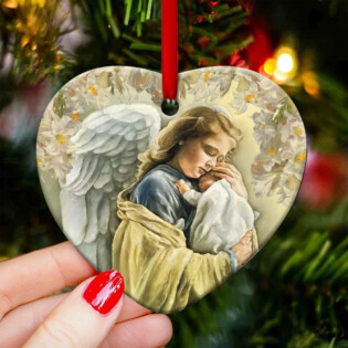Angel Floral So Warmth - Heart Ornament - Owl Ohh - Owl Ohh