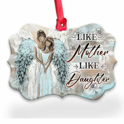 Angel Like Mother Like Daughter - Horizontal Ornament - Owl Ohh - Owl Ohh