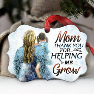 Family Thanks Mom Colorful - Horizontal Ornament - Owl Ohh - Owl Ohh