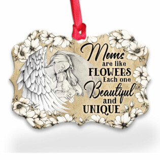 Family Moms Are Like Flowers - Horizontal Ornament - Owl Ohh - Owl Ohh