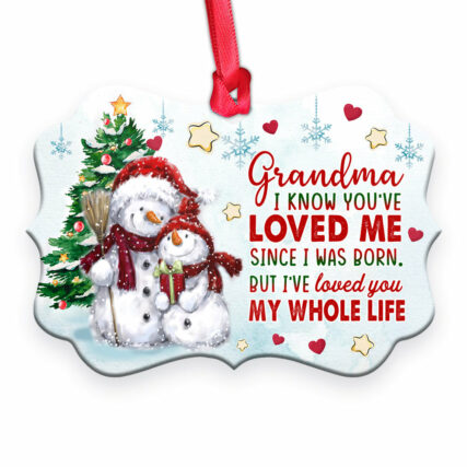 Snowman Family I've Loved You My Whole Life - Horizontal Ornament - Owl Ohh - Owl Ohh