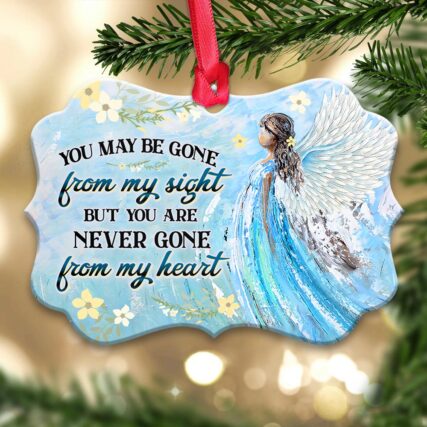 Angel Faith You Are Never Gone From My Heart - Horizontal Ornament - Owl Ohh - Owl Ohh
