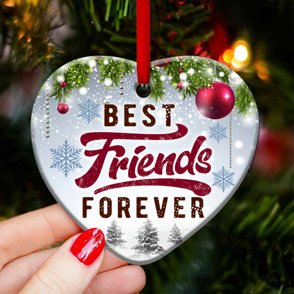 Penguin Best friends forever - Heart Ornament - Owl Ohh - Owl Ohh