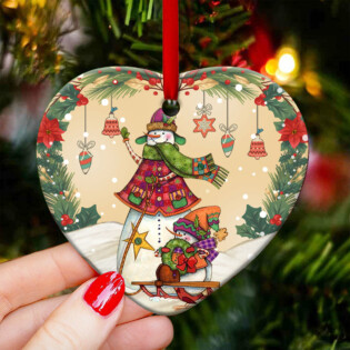 Family Like Grandma Like Granddaughter - Heart Ornament - Owl Ohh - Owl Ohh