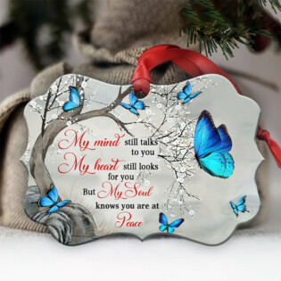 Butterfly Know You Are At Peace - Horizontal Ornament - Owl Ohh - Owl Ohh