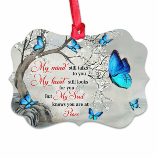 Butterfly Know You Are At Peace - Horizontal Ornament - Owl Ohh - Owl Ohh