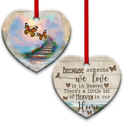 Butterfly Faith Someone We Love In Heaven - Heart Ornament - Owl Ohh - Owl Ohh