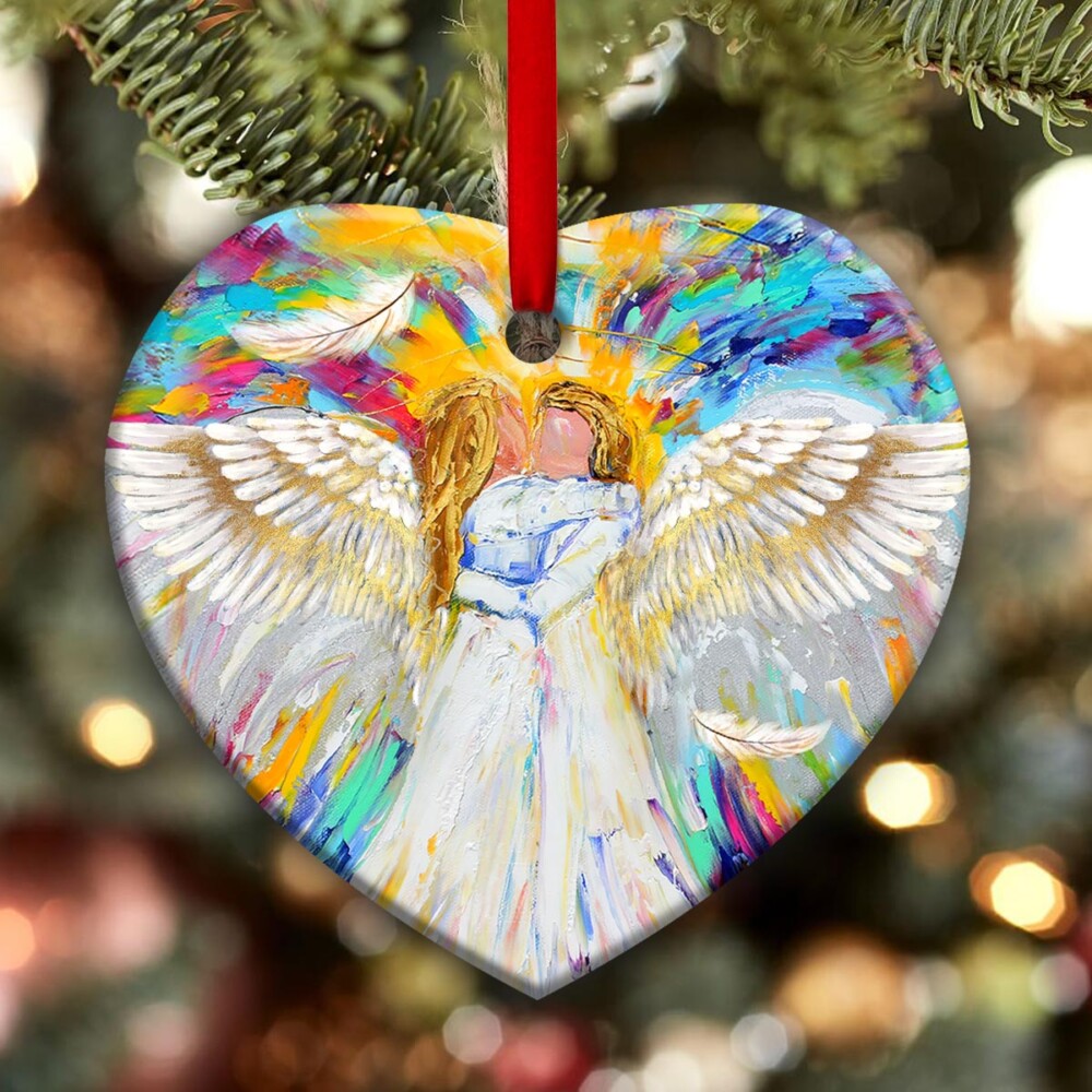 Angel Always My Sister Forever My Friend - Heart Ornament - Owl Ohh