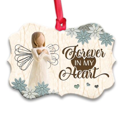 Angel Faith Forever In My Heart - Horizontal Ornament - Owl Ohh - Owl Ohh