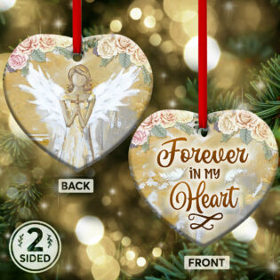 Angel Faith Forever In My Heart - Heart Ornament - Owl Ohh - Owl Ohh