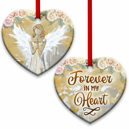 Angel Faith Forever In My Heart - Heart Ornament - Owl Ohh - Owl Ohh