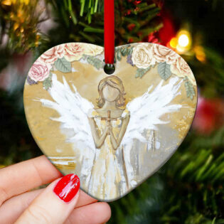 Angel Faith Forever In My Heart - Heart Ornament - Owl Ohh - Owl Ohh