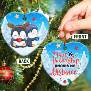 Penguin Bestie True Friendship - Heart Ornament - Owl Ohh - Owl Ohh