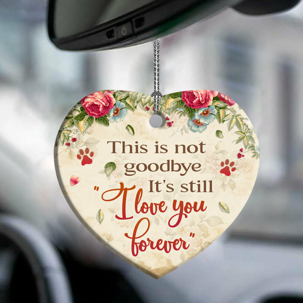 Dog Memorial Angel Faith Still I Love You Forever - Heart Ornament - Owl Ohh - Owl Ohh