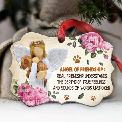 Dog Memorial Of Friendship - Horizontal Ornament - Owl Ohh - Owl Ohh