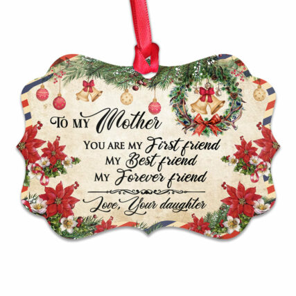 Family Letter For Mother Christmas Letter - Horizontal Ornament - Owl Ohh - Owl Ohh