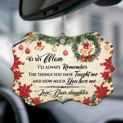 Family Letter From Daughter To Mom Christmas Letter - Horizontal Ornament - Owl Ohh - Owl Ohh