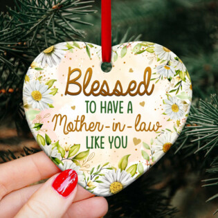 Family Blessed To Have A Mother In Law Like You - Heart Ornament - Owl Ohh - Owl Ohh