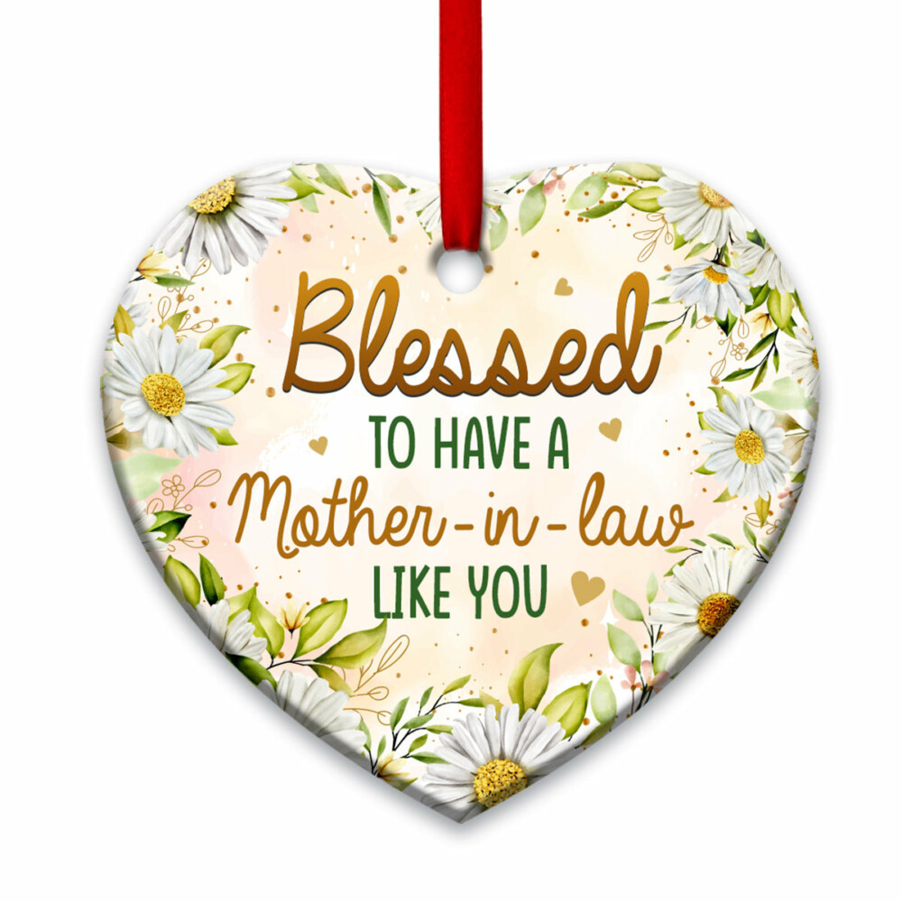 Family Blessed To Have A Mother In Law Like You - Heart Ornament - Owl Ohh - Owl Ohh
