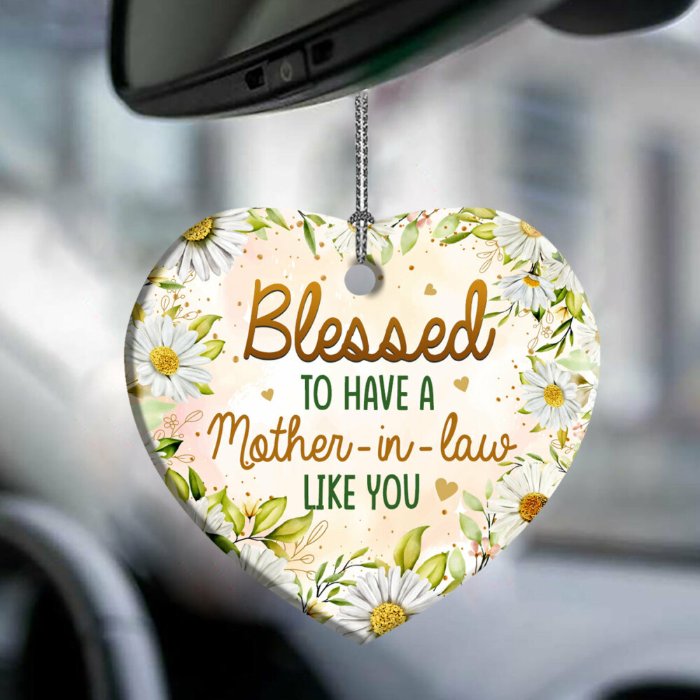 Family Blessed To Have A Mother In Law Like You - Heart Ornament - Owl Ohh - Owl Ohh