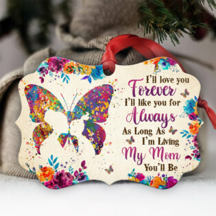 Family Mom Gift I Will Love You Forever - Horizontal Ornament - Owl Ohh - Owl Ohh