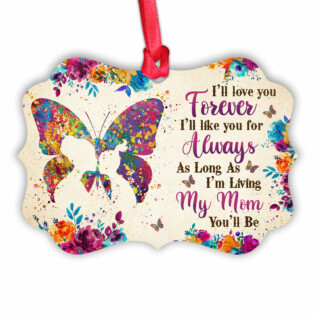 Family Mom Gift I Will Love You Forever - Horizontal Ornament - Owl Ohh - Owl Ohh