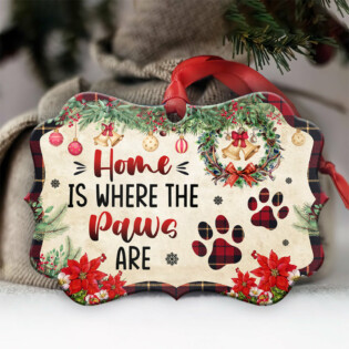 Family Mother Gift Home Is Where The Paws Are - Horizontal Ornament - Owl Ohh - Owl Ohh