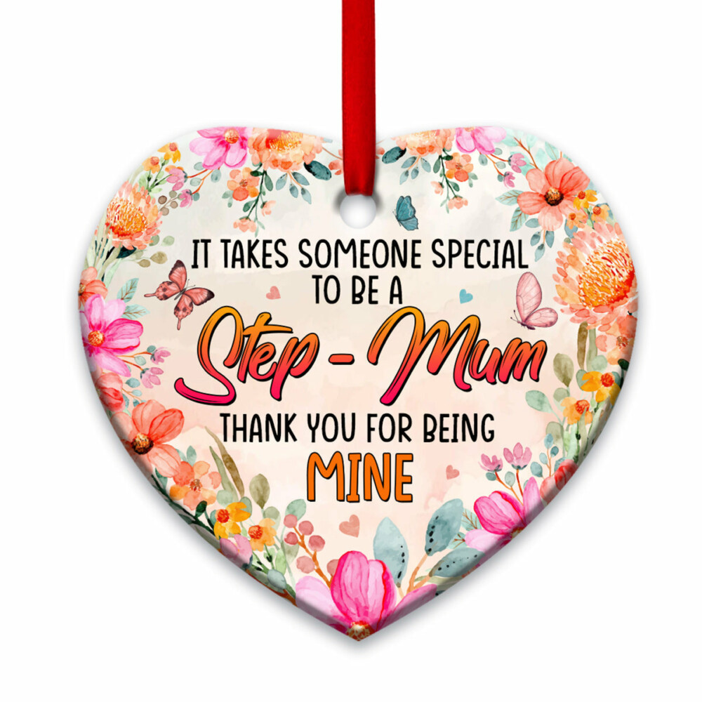 Mother Gift Special To Be A Step Mum - Heart Ornament - Owl Ohh - Owl Ohh