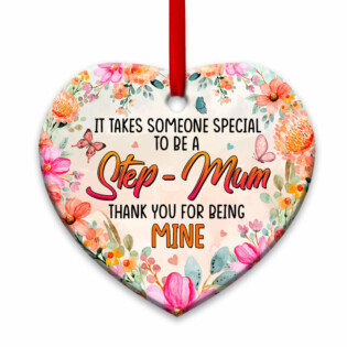Mother Gift Special To Be A Step Mum - Heart Ornament - Owl Ohh - Owl Ohh