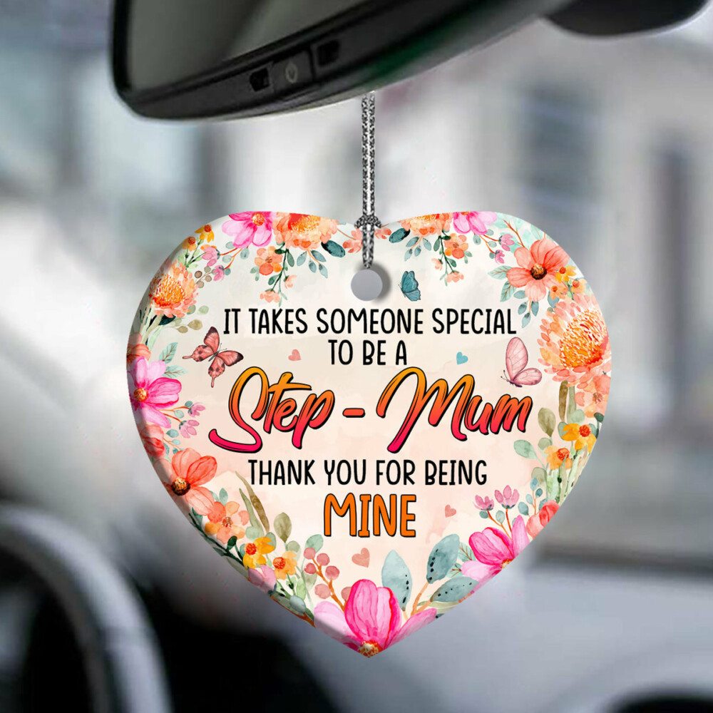 Mother Gift Special To Be A Step Mum - Heart Ornament - Owl Ohh - Owl Ohh