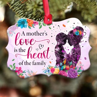 Family Mother Gift A Mothers Love Is The Heart - Horizontal Ornament - Owl Ohh - Owl Ohh