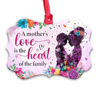 Family Mother Gift A Mothers Love Is The Heart - Horizontal Ornament - Owl Ohh - Owl Ohh