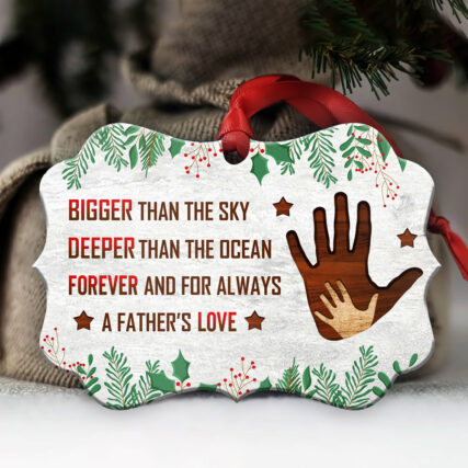 Christmas Gift For Dad Forever And For Always - Horizontal Ornament - Owl Ohh - Owl Ohh