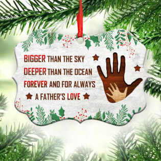 Christmas Gift For Dad Forever And For Always - Horizontal Ornament - Owl Ohh - Owl Ohh