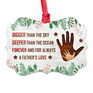 Christmas Gift For Dad Forever And For Always - Horizontal Ornament - Owl Ohh - Owl Ohh