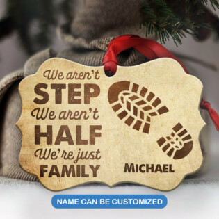 Family Father Gift We Are Just Family - Horizontal Ornament - Owl Ohh - Owl Ohh